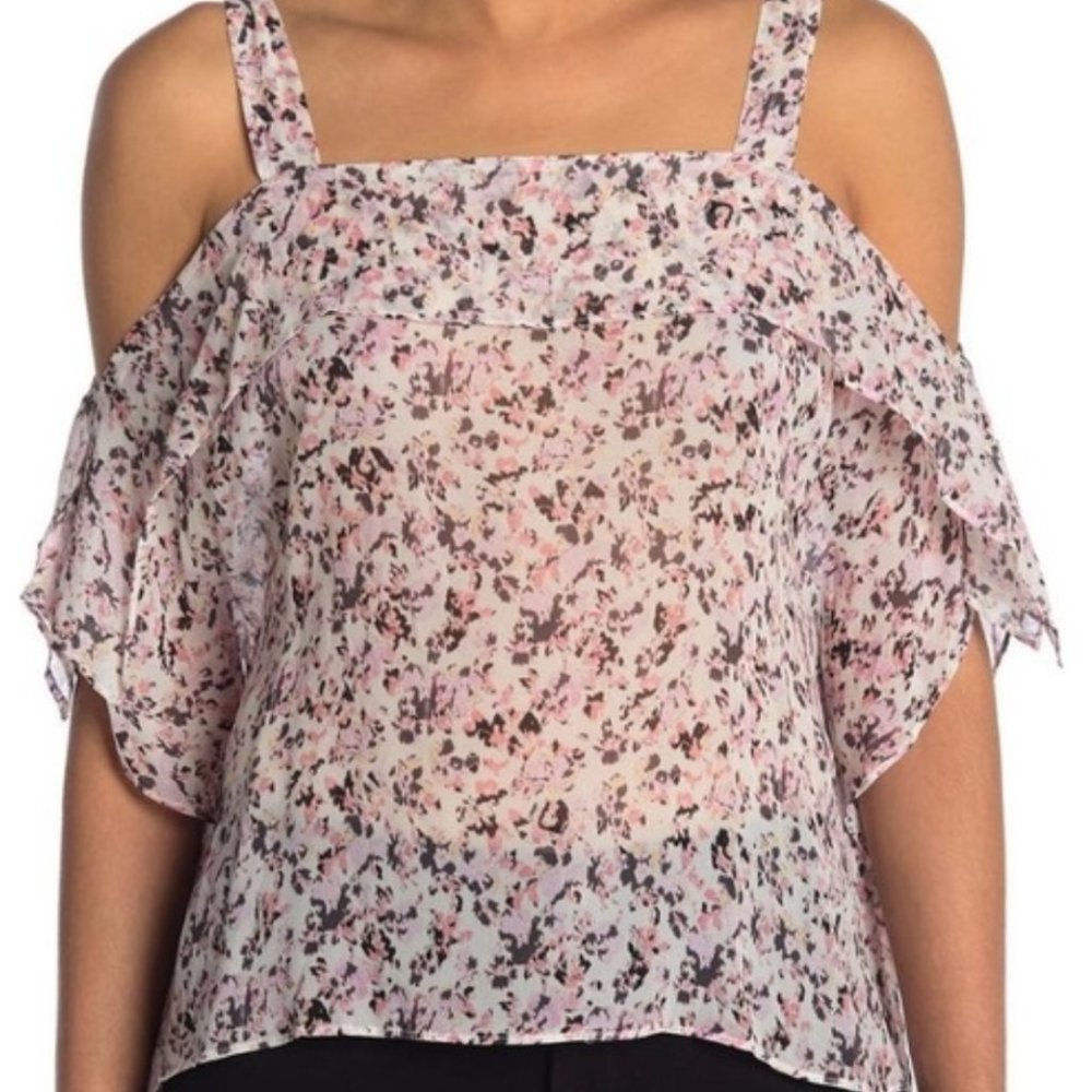 All Saints Sheer Mio Freefall Blouse- NWT